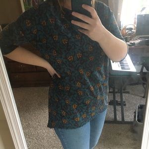 LulaRoe Irma Tunic Flower Pattern
